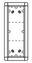 RITTO 18833/70 Rahmen AP 3fach weiss
