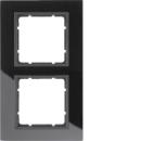 BERKER 10126616 Glasrahmen 2fach B.7 Glas schwa