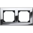 MERTEN 475239 Chrom Metallrahmen 2fach