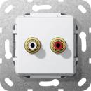 GIRA 563303 Cinch Audio Kabelpeitsche rw