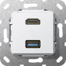 GIRA 567903 HDMI, USB 3.0 A Kabelpeitsche rw