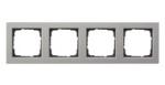 GIRA 021433 Abdeckrahmen 4f Gira E2 Edelstahl