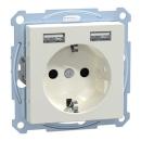 MERTEN MEG2366-0319 Steckdose mit USB Ladegerät