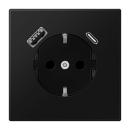 JUNG LS1520-15CASWM SCHUKO-Steckdose mit USB