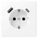 JUNG LS1520-15CAWWM SCHUKO-Steckdose mit USB
