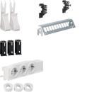 HAGER UM00M2 Multimedia Kit 3xSteckdose,PatchP