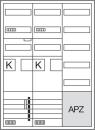 HAGER ZB33SET25LK KS 2Z/BKE-I/APZ/VT5,3-feld.