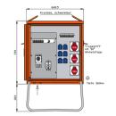 WALTHER WV0310R1 Verteilerschrank 44kVA alls