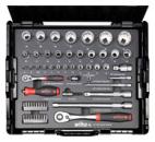 WIHA 33397 Steckschlüssel Set 1/4Z 1/2Z 60tlg