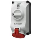 MENNEKES 5613506G Wandsteckdose DUOi 32A5P6h 400V