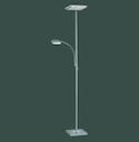 LEUCHTEN DIREKT 11710-55 LED Stehl.stahl 1x22W+1x4W3000K