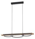 EGLO 99624 LED Pendelleuchte Holz sw.braun