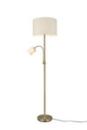TRIO 403900208 Stehleuchte messing1xE27+1xE14