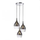 NEUHAUS 2062-17 Pendelleuchte chrom rauchgl3xE27
