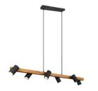 TRIO 312490632  Pendelleuchte sw. holz 6xGU10