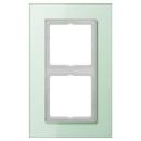 JUNG LSP 982 GLAS RAHMEN 2-FACH