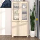 ARDEBO.de - Highboard HAMAR Massivholz Kiefer Honigbraun