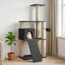 Katzennbaum mit Sisal-Kratzsäulen Dunkelgrau 173 cm