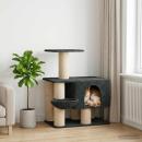 Katzennbaum mit Sisal-Kratzsäulen Dunkelgrau 96 cm
