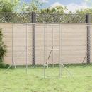 Outdoor-Hundezwinger Silbern 8x12x2 m Verzinkter Stahl