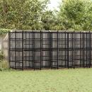 Outdoor-Hundezwinger Stahl 14,75 m²