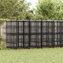Outdoor-Hundezwinger Stahl 12,9 m²
