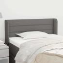 Kopfteil mit Ohren Dunkelgrau 103x16x78/88 cm Stoff