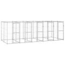 Outdoor-Hundezwinger Verzinkter Stahl 12,1 m²