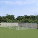 Outdoor-Hundezwinger Silbern 8x16x2 m Verzinkter Stahl