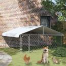 Outdoor-Hundezwinger mit Dach 300x300x150 cm