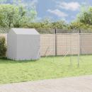 Outdoor-Hundezwinger mit Dach Silbern 6x6x2,5m Verzinkter Stahl