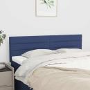 Kopfteile Blau 144x5x78/88 cm Stoff