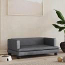Hundebett Dunkelgrau 80x45x30 cm Samt