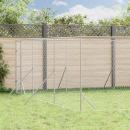 Outdoor-Hundezwinger Silbern 6x14x2 m Verzinkter Stahl