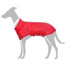 Hunde Regenmantel mit Reflexstreifen Polyester Rot L