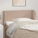 Kopfteil mit Ohren Cappuccino-Braun 83x23x78/88 cm Kunstleder