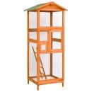 Vogelkäfig 68x62x166 cm Massivholz Fichte