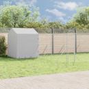 Outdoor-Hundezwinger mit Dach Silbern 10x6x2,5 m Stahl Verzinkt