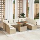 ARDEBO.de - Gartensofa-set 10 stk. 9-Sitzanzahl Beige und Creme