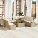 ARDEBO.de - Gartensofa-set 10 Stk. Beige und Creme