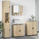 Badezimmermöbel-Set 4 stk. Sonoma-Eiche 61 x 35 x 64 cm