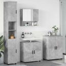Badezimmermöbel-Set 4 stk. Beton Grau 61 x 35 x 64 cm