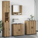 Badezimmermöbel-Set 4 stk. Artisan-Eiche 61 x 35 x 64 cm