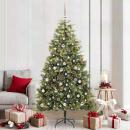 Künstlicher klappbarer Weihnachtsbaum mit Tannenzapfen 210 cm