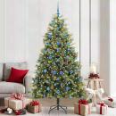 Künstlicher klappbarer Weihnachtsbaum mit Tannenzapfen 210 cm