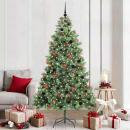 Künstlicher Weihnachtsbaum Grün 210 cm PVC und Metall