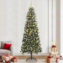 Künstlicher Weihnachtsbaum mit 300 LEDs mit Ständer Grün 240 cm