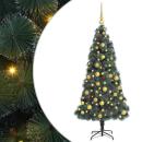 Künstlicher vorbeleuchteter Weihnachtsbaum mit Ballsatz 210 cm