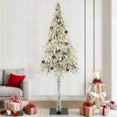 Weihnachtsbaum mit 300 LEDs Weiß 210 cm PE und Stahl
