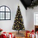 Weihnachtsbaum Schwarz 180 cm PVC